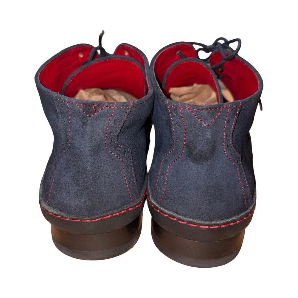 Jeffery West Dexter 'Masuka' Plain Front Blue Suede Chukka Boots Size: 11 - Picture 6 of 8